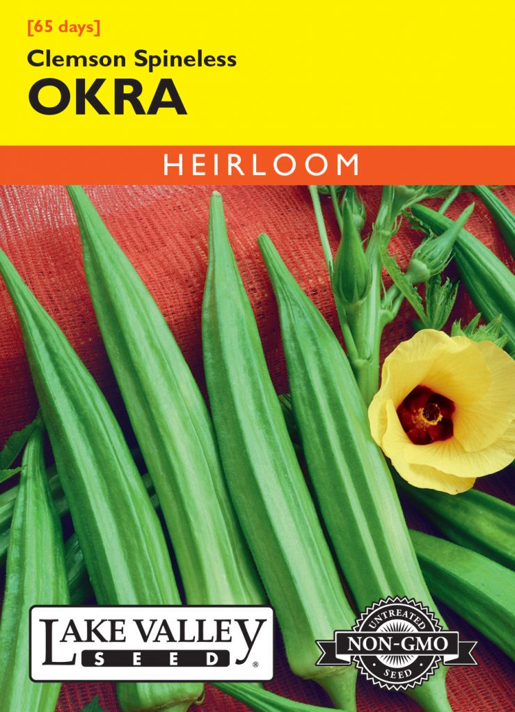 Okra Clemson Spineless Item 207 Lake Valley Seed