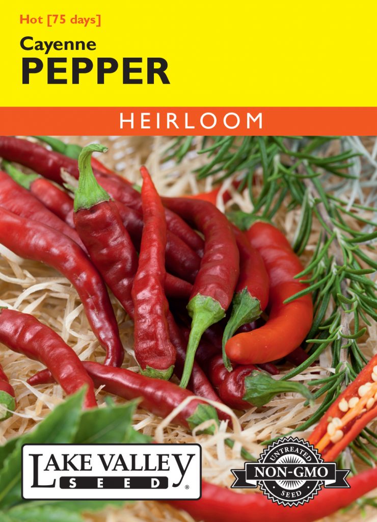 Pepper Hot Cayenne Long Red Thin Item 231 Lake Valley Seed