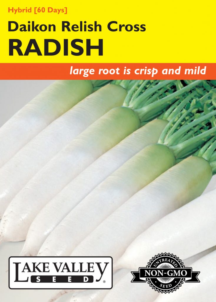 Radish Daikon Relish Cross Hybrid Item 4082 Lake Valley Seed