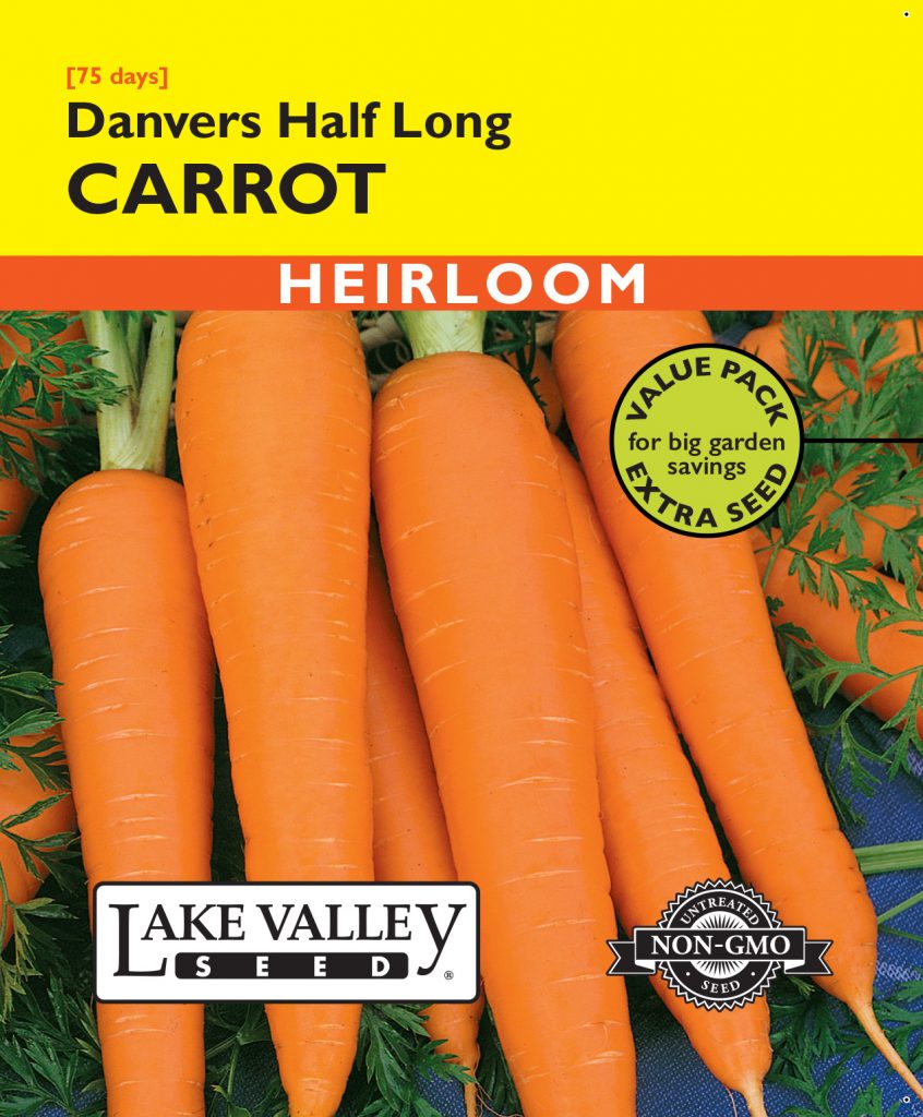 Carrot Danvers Half Long Item 4181 Lake Valley Seed