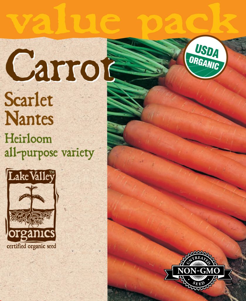 Carrot Scarlet Nantes Item 4450 Lake Valley Seed