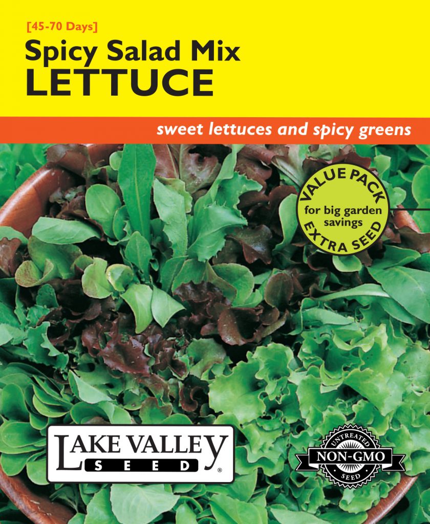 Lettuce Spicy Salad Mix Item 671 Lake Valley Seed
